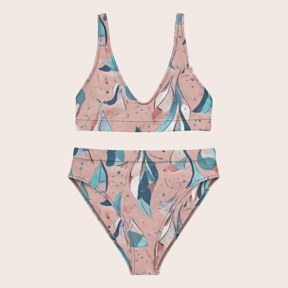 High-Waisted Bikini on model
