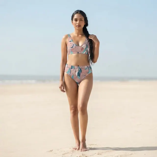 High-Waisted Bikini, one-of-one design 8AF50EAE