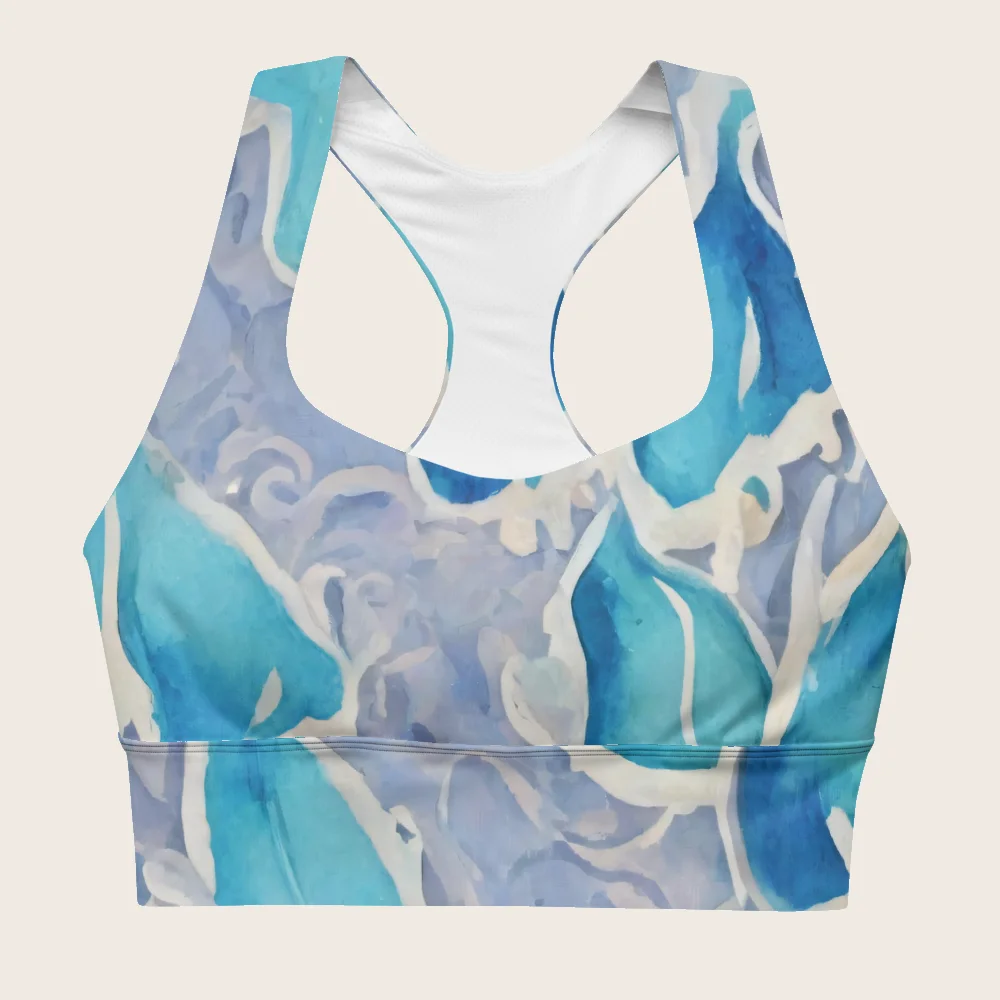 Longline Sports Bra on model