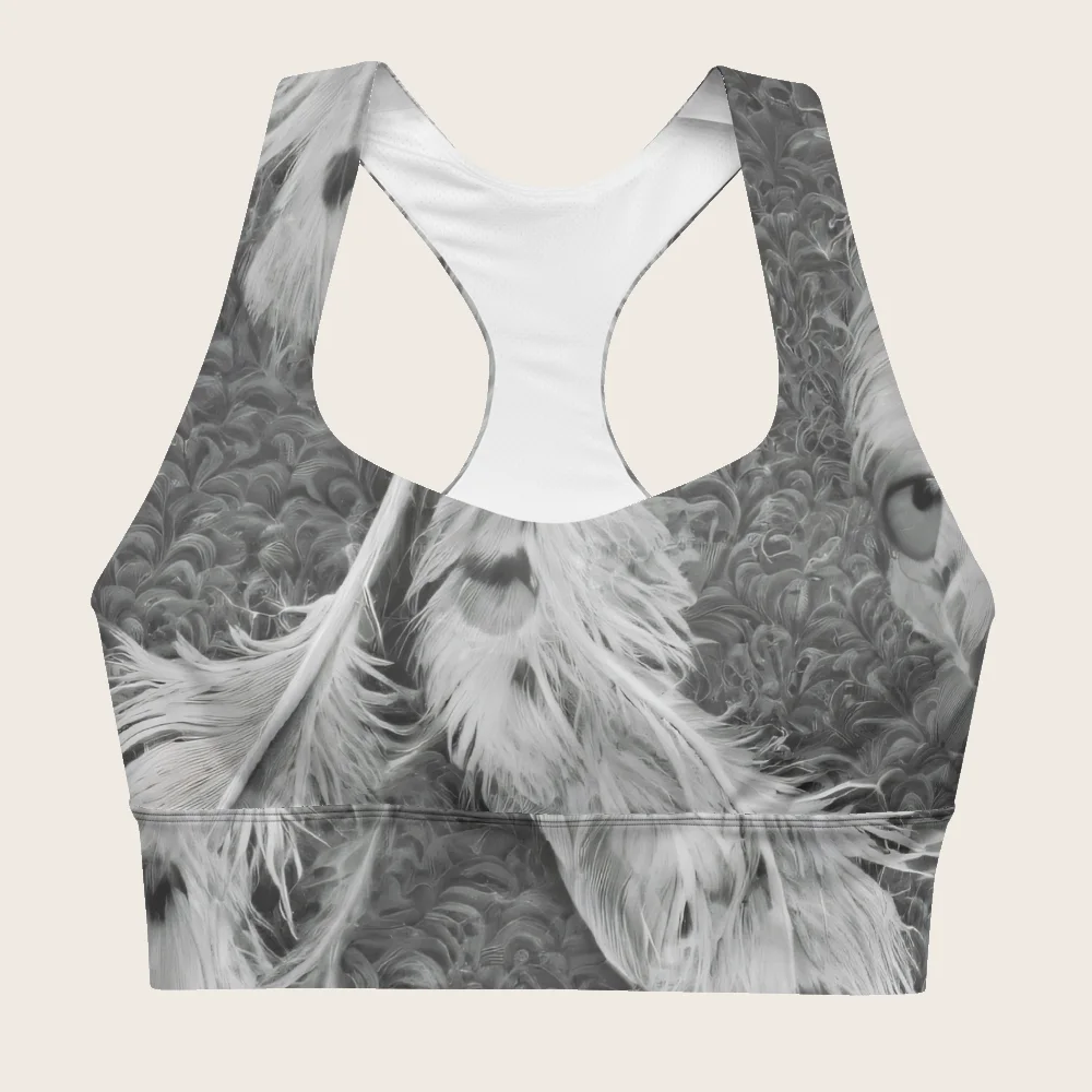 Longline Sports Bra on model