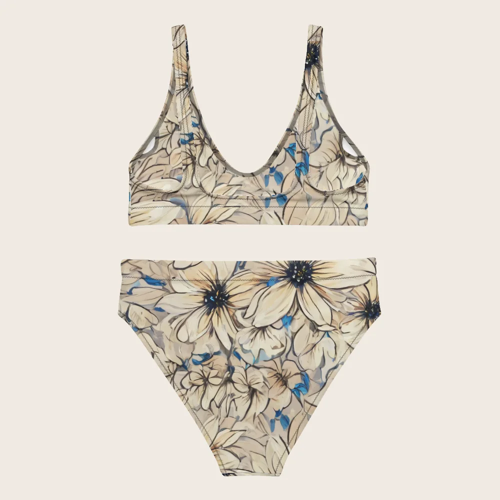 High-Waisted Bikini on model