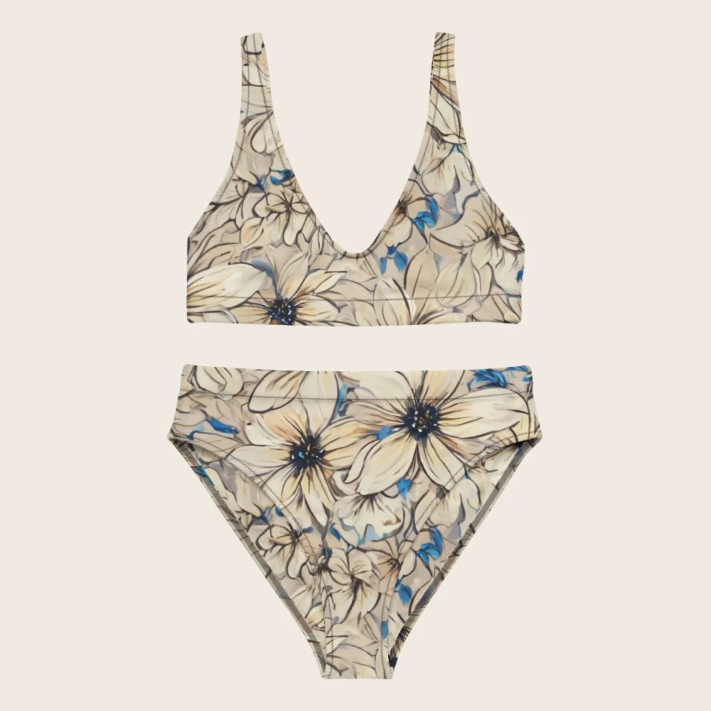High-Waisted Bikini on model