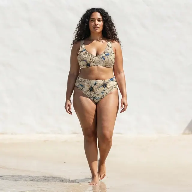 High-Waisted Bikini, one-of-one design 669D7753