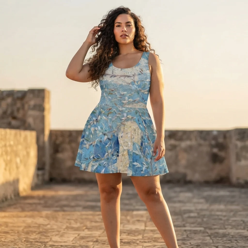 Skater Dress on model