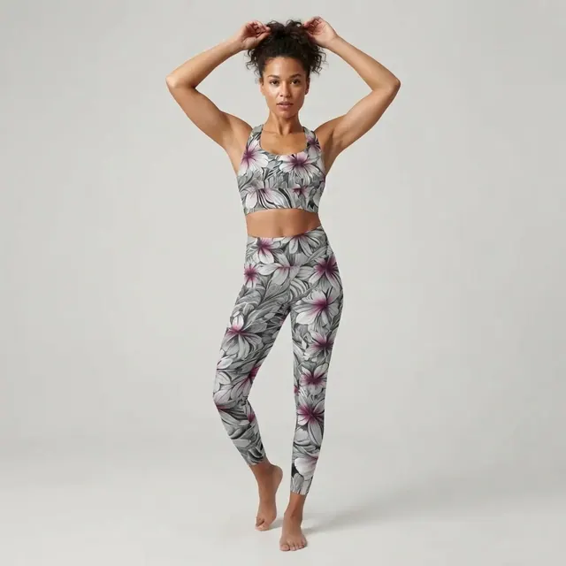Longline Sports Bra, one-of-one design 510FF0F0