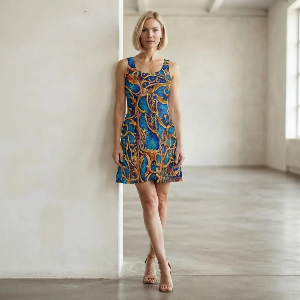 Skater Dress on model
