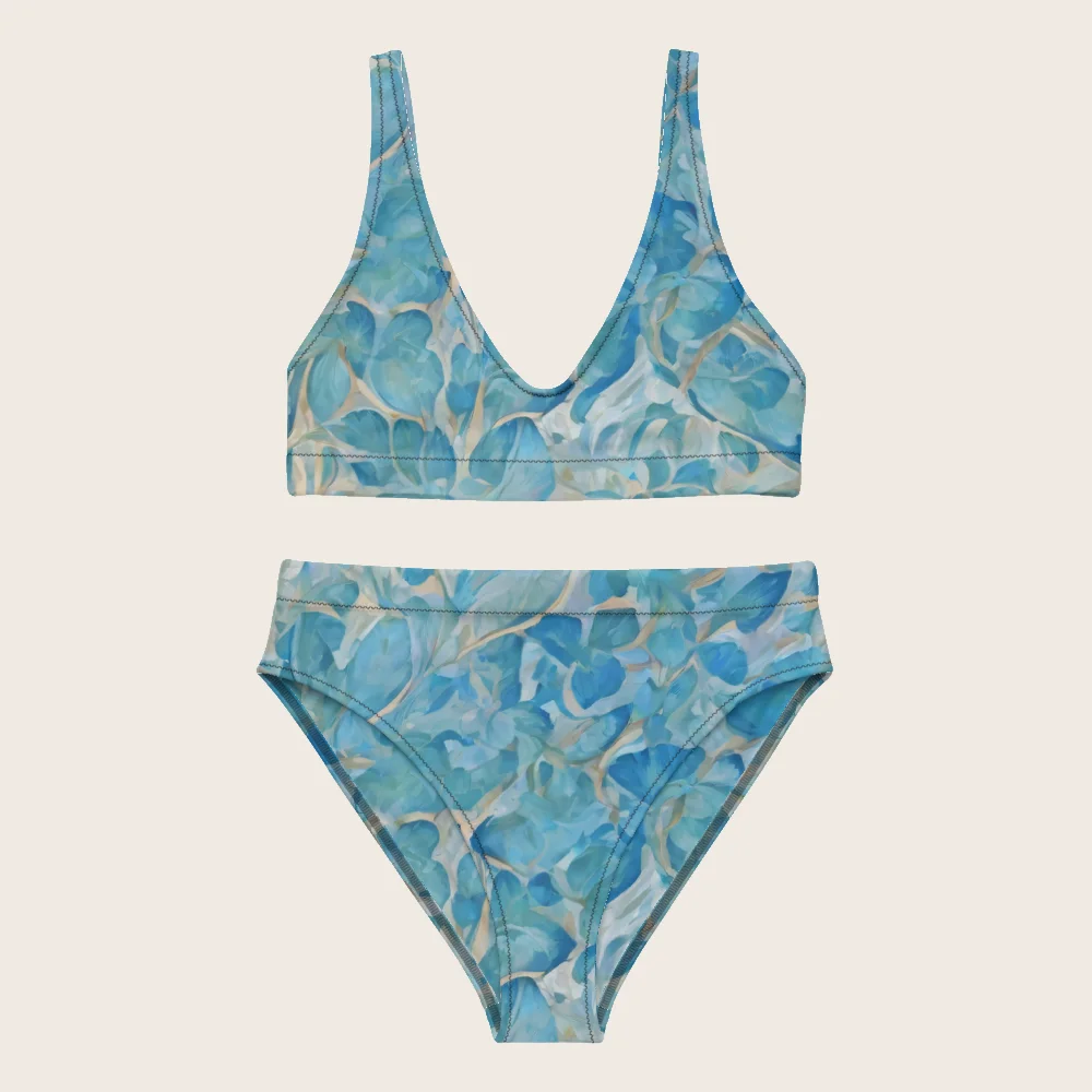 High-Waisted Bikini on model