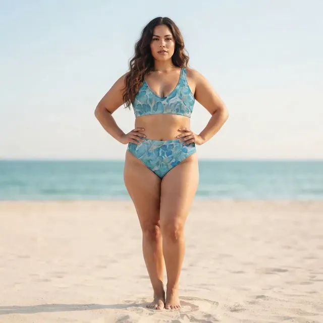 High-Waisted Bikini, one-of-one design 5B005516