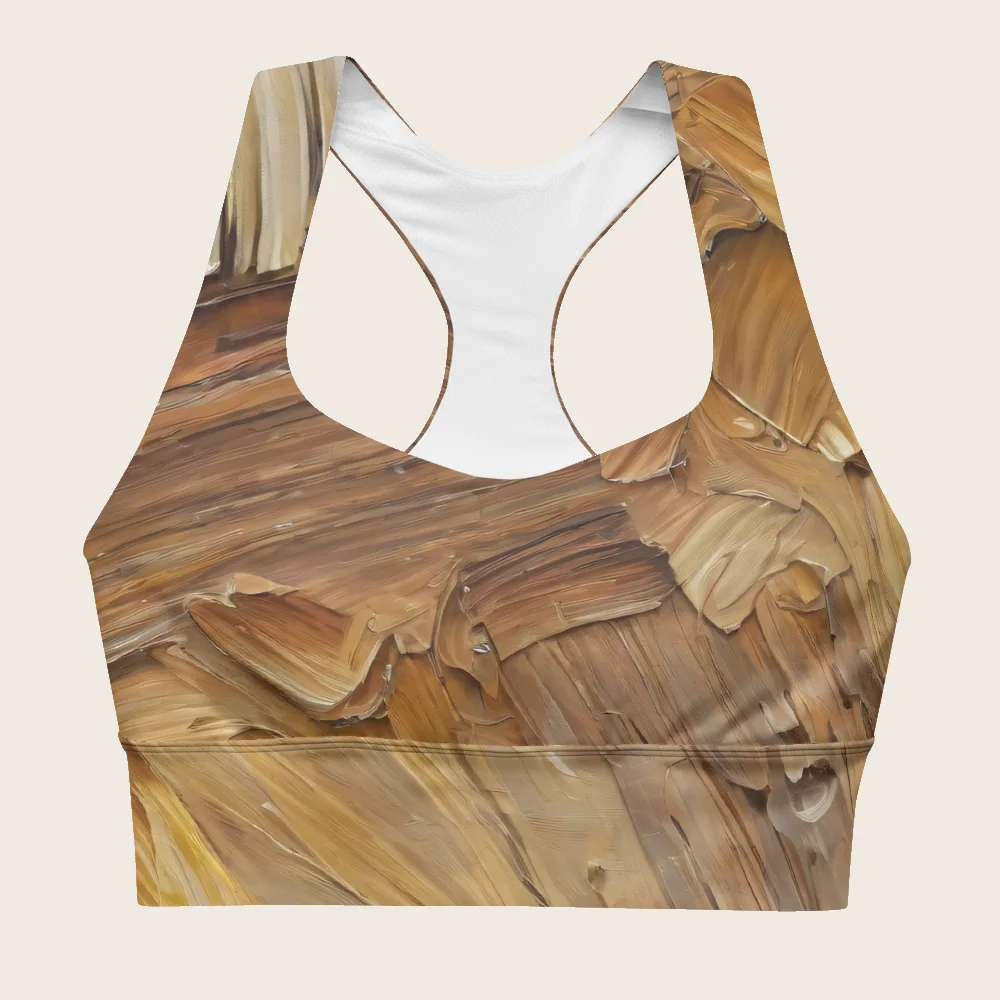Longline Sports Bra on model