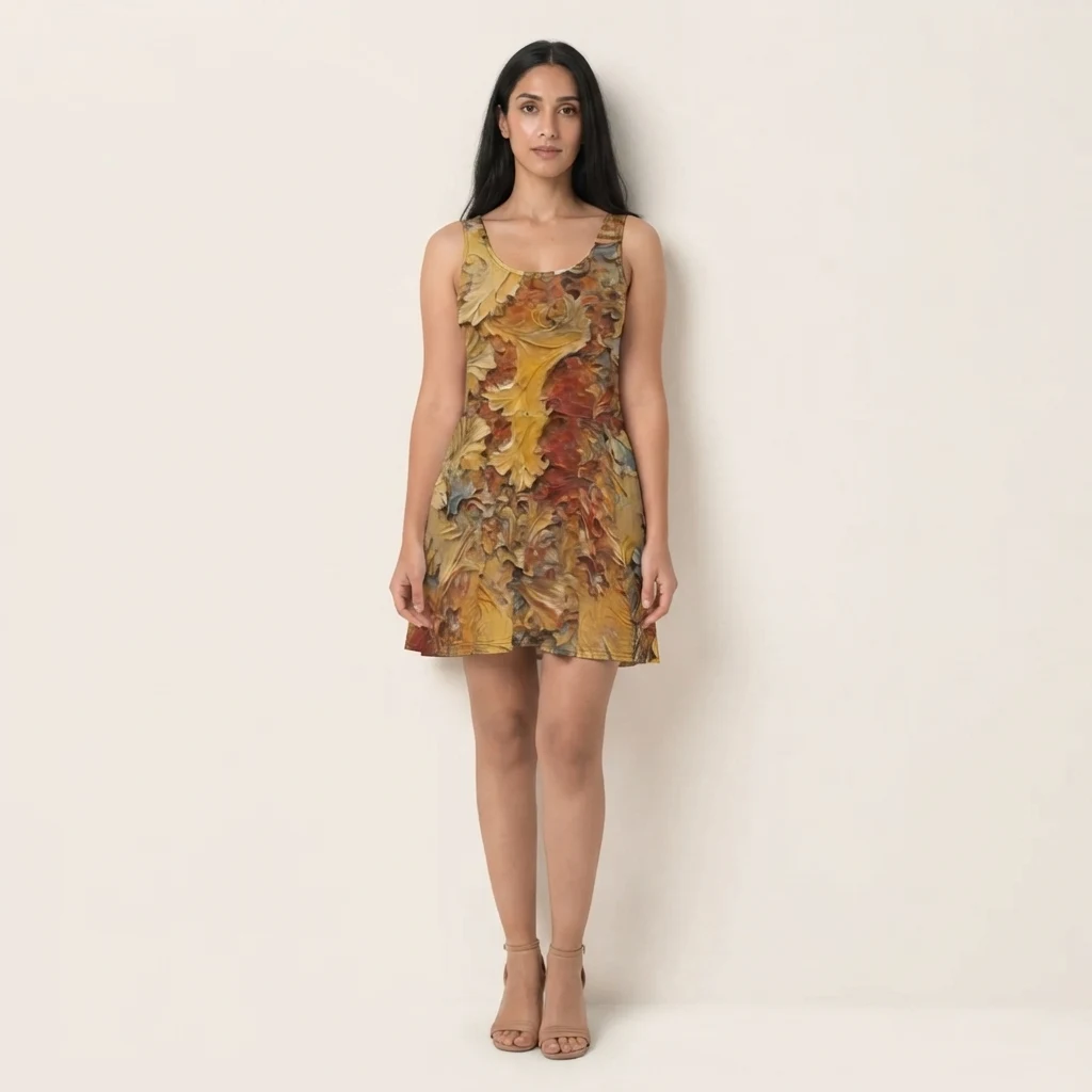 Skater Dress on model
