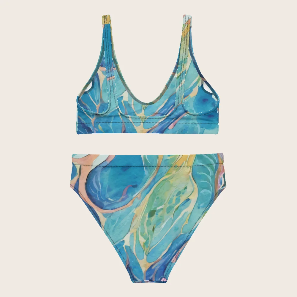 High-Waisted Bikini on model