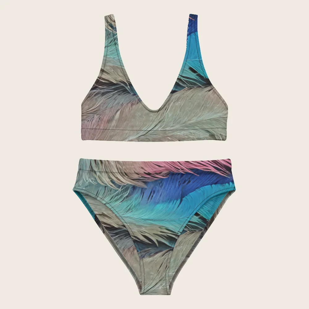 High-Waisted Bikini on model