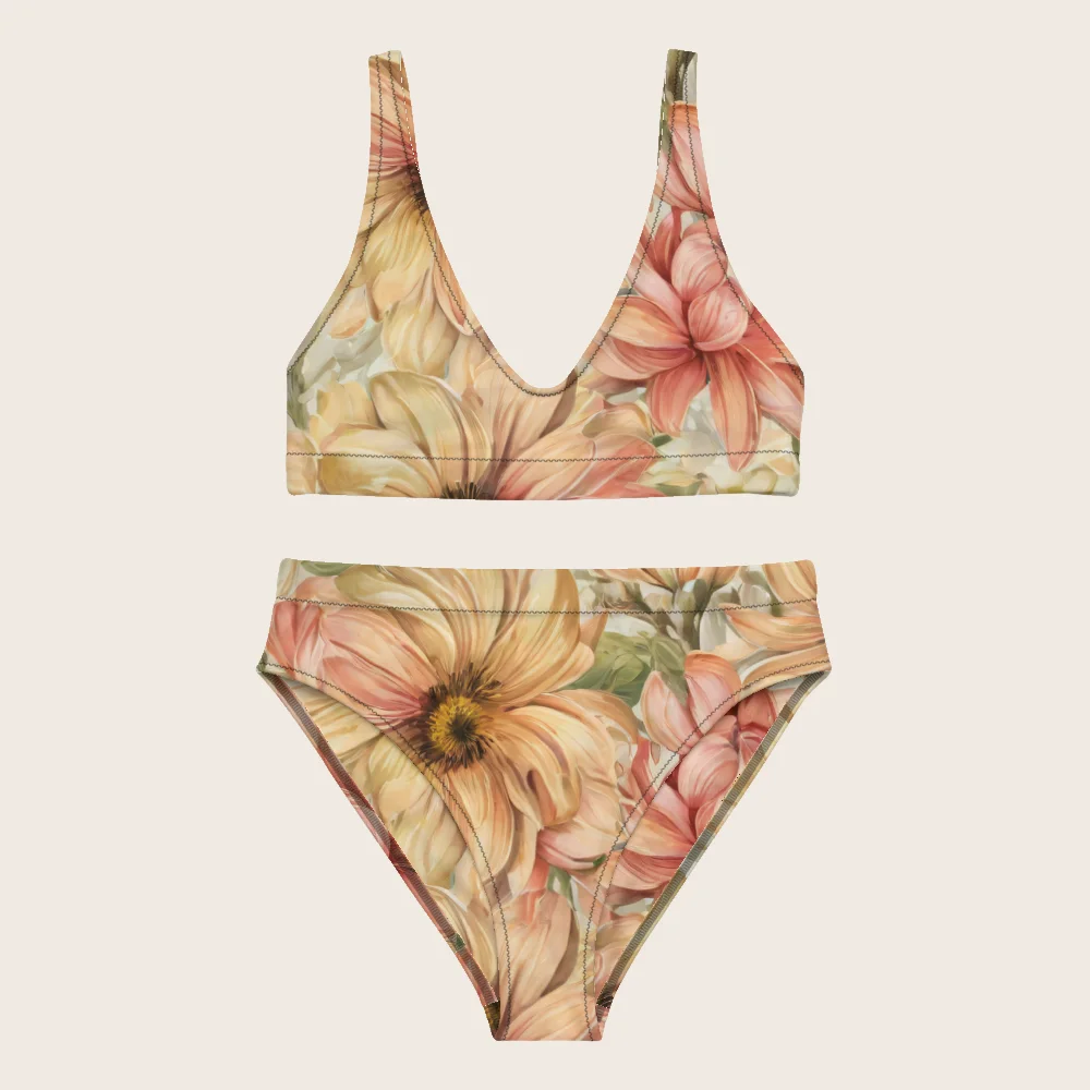 High-Waisted Bikini on model