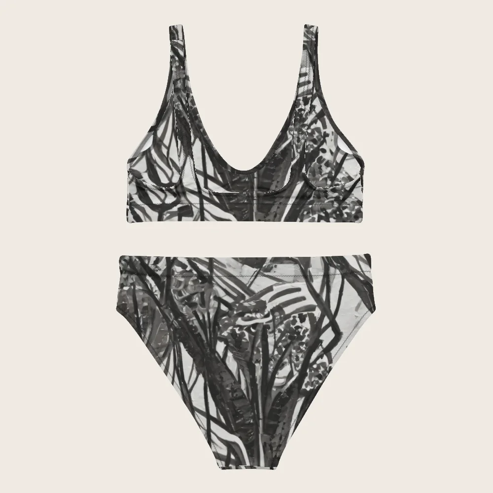 High-Waisted Bikini on model