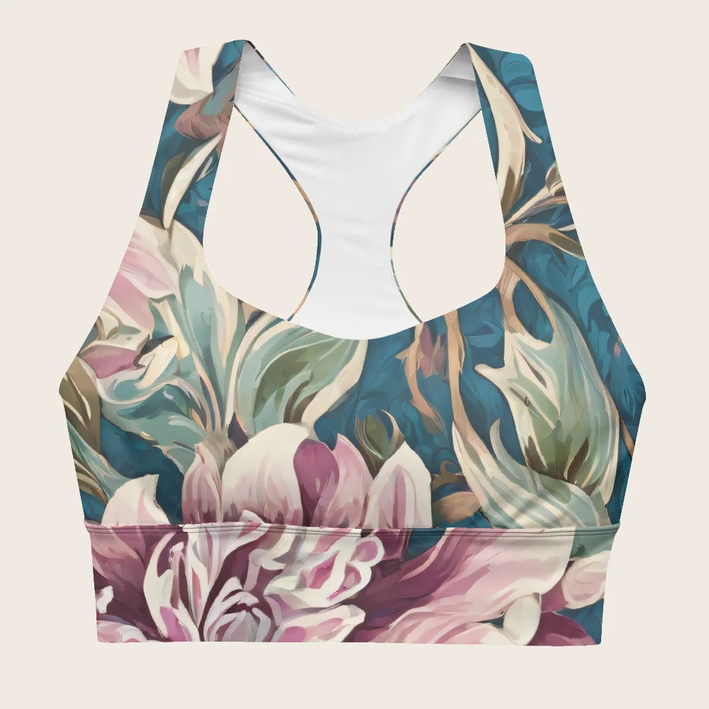 Longline Sports Bra on model