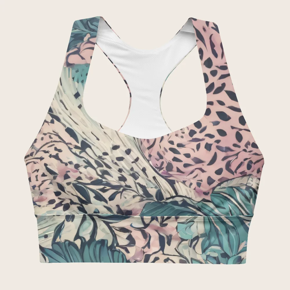 Longline Sports Bra on model