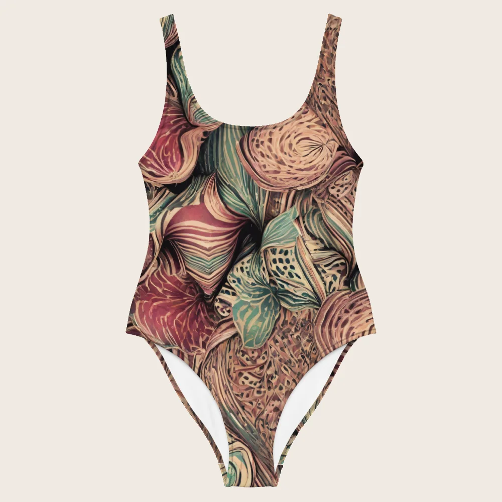 One-Piece Swimsuit on model