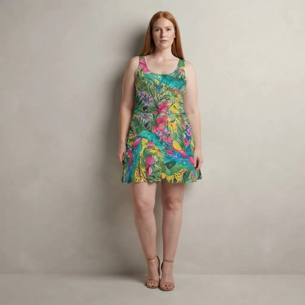 Skater Dress on model