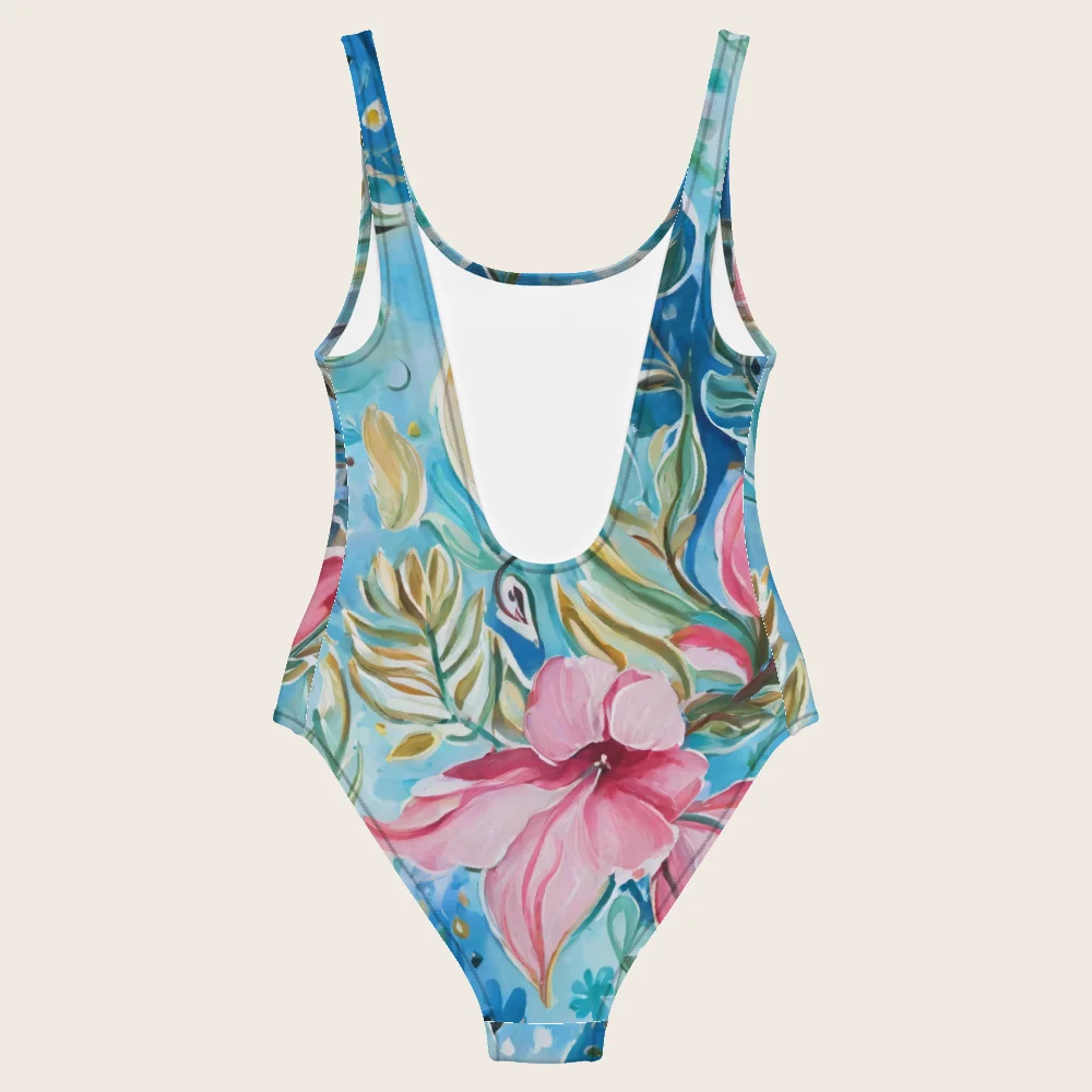 One-Piece Swimsuit on model