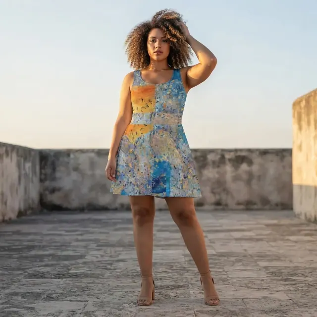 Skater Dress, one-of-one design A9204FAD