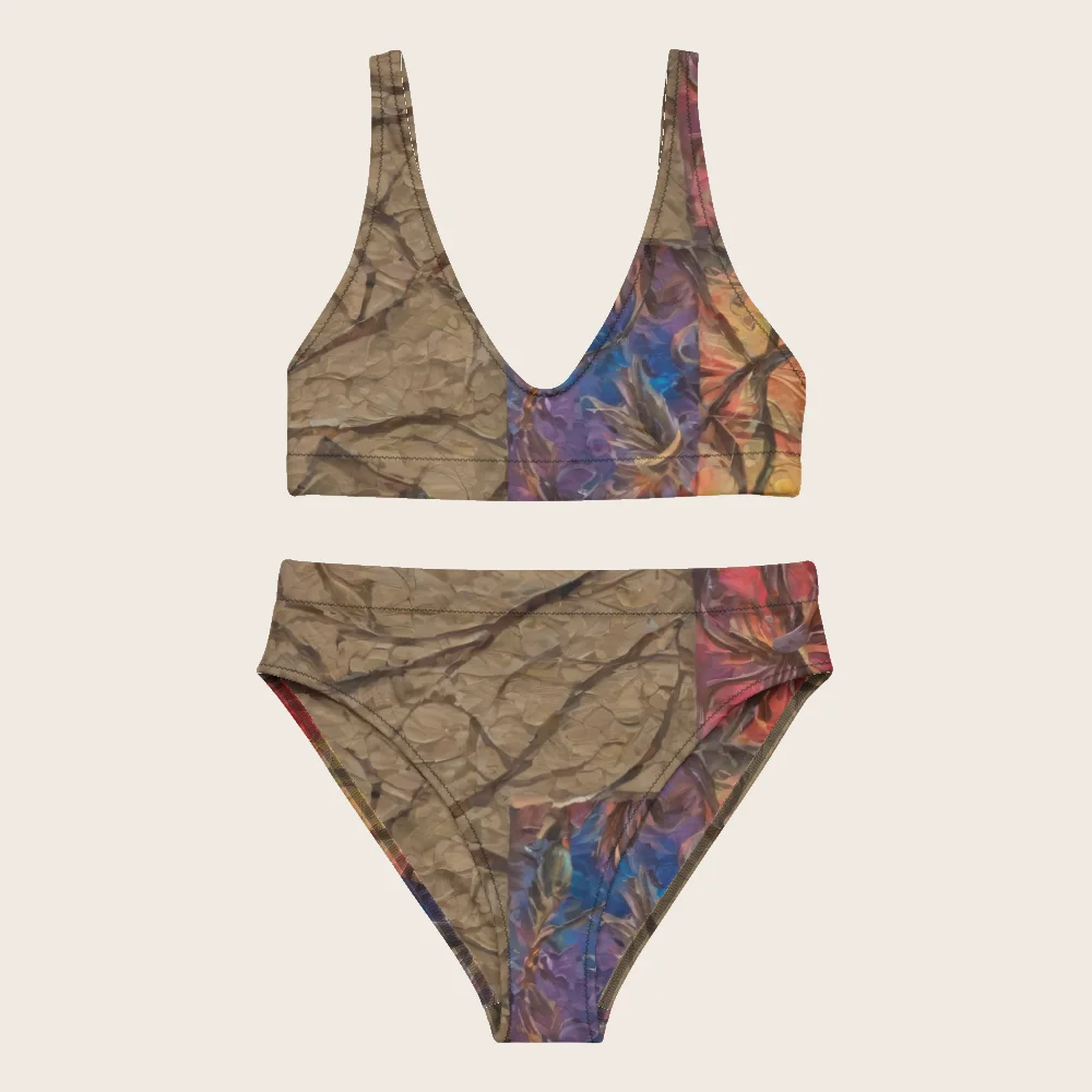High-Waisted Bikini on model