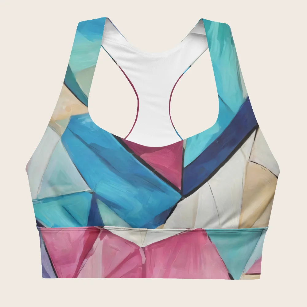 Longline Sports Bra on model