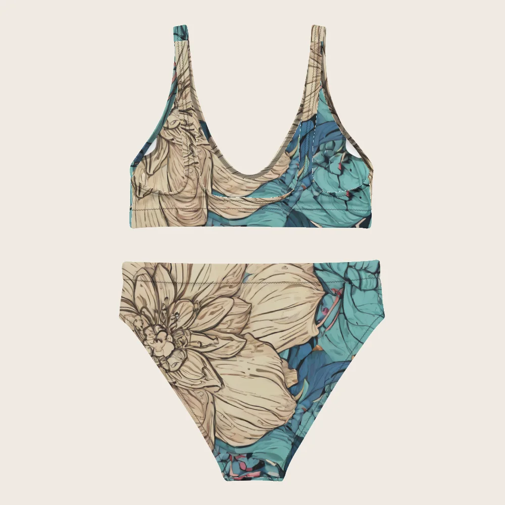 High-Waisted Bikini on model