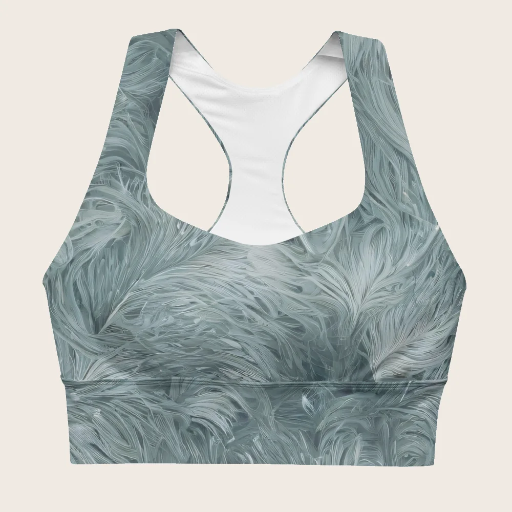 Longline Sports Bra on model