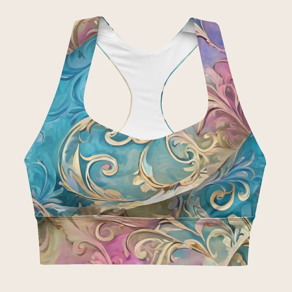 Longline Sports Bra on model