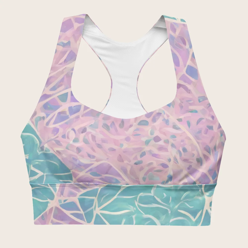 Longline Sports Bra on model
