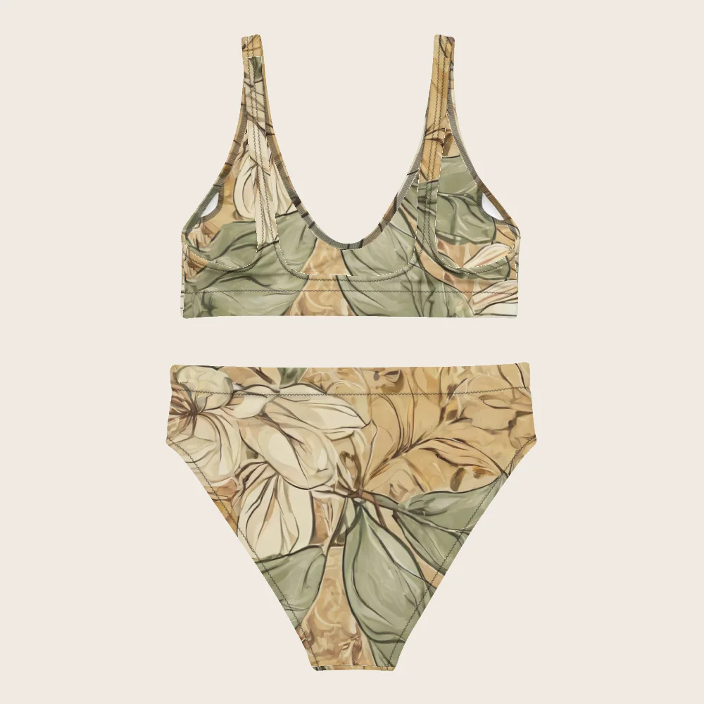High-Waisted Bikini on model