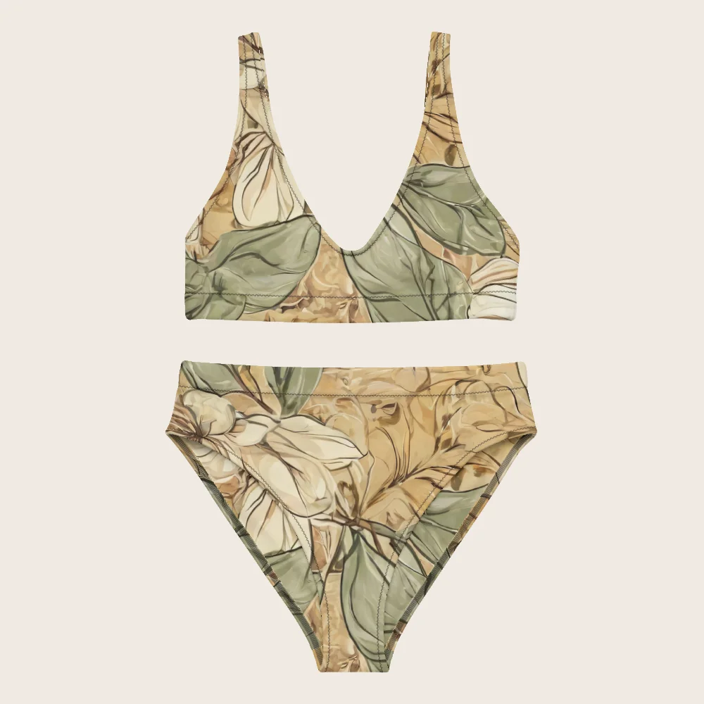 High-Waisted Bikini on model