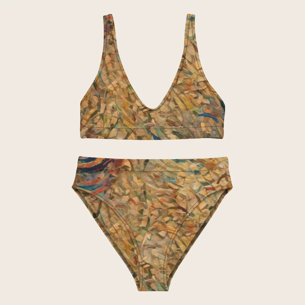 High-Waisted Bikini on model