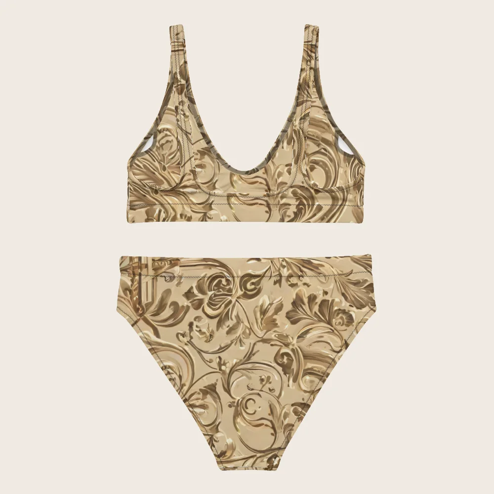 High-Waisted Bikini on model
