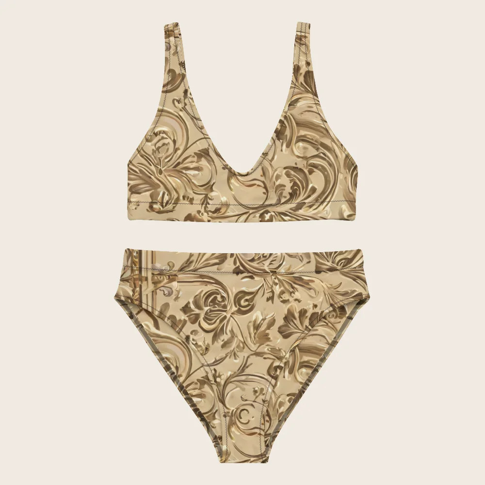 High-Waisted Bikini on model