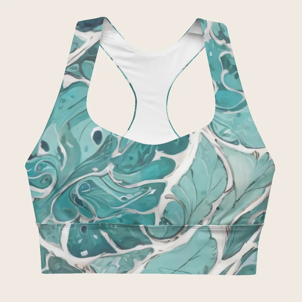Longline Sports Bra on model