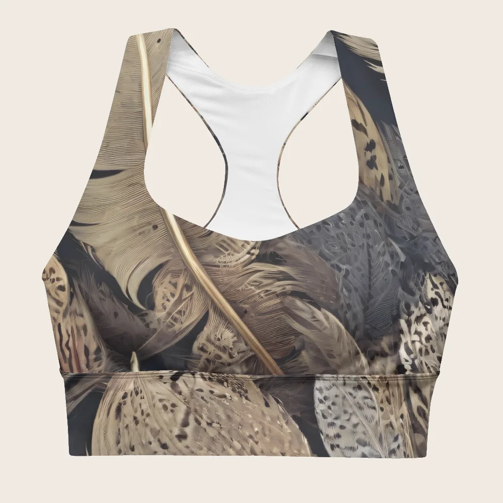 Longline Sports Bra on model