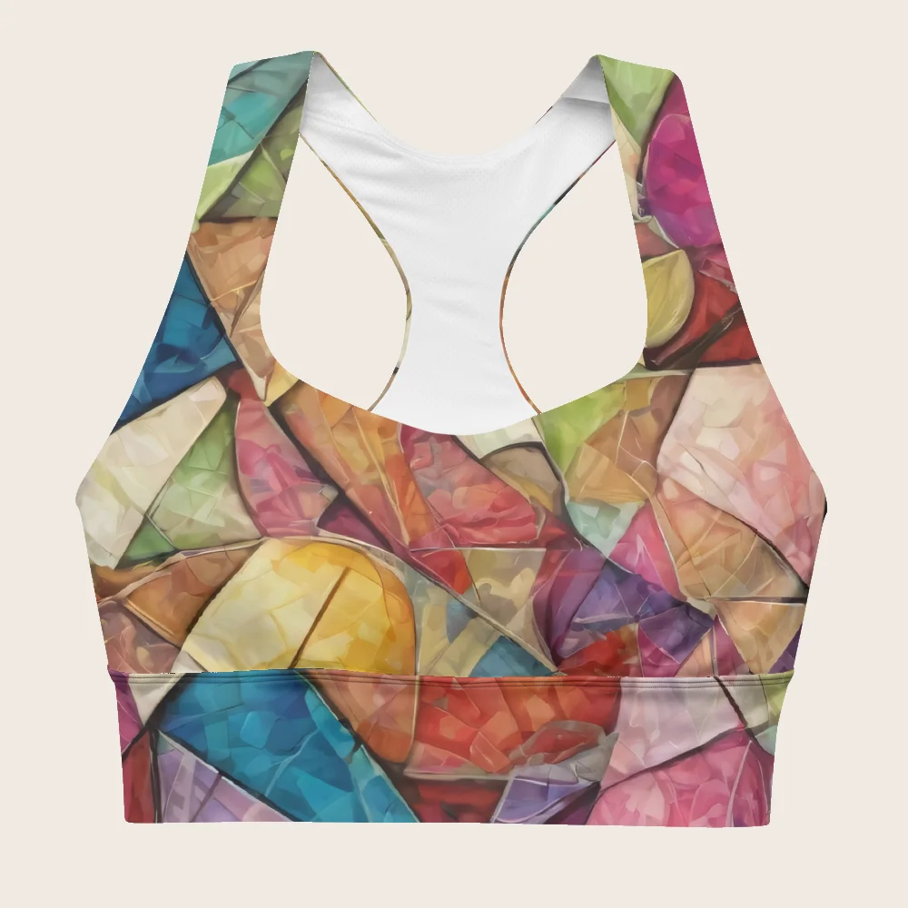 Longline Sports Bra on model