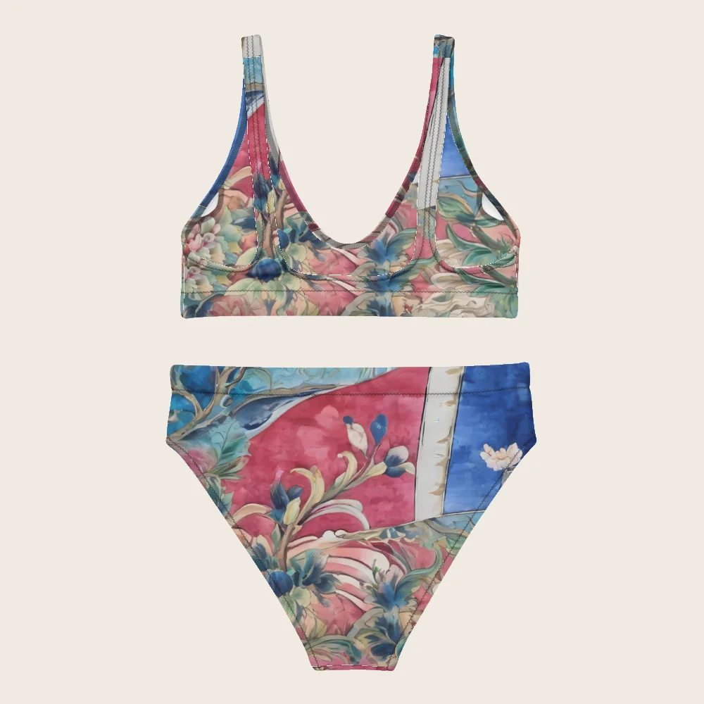 High-Waisted Bikini on model