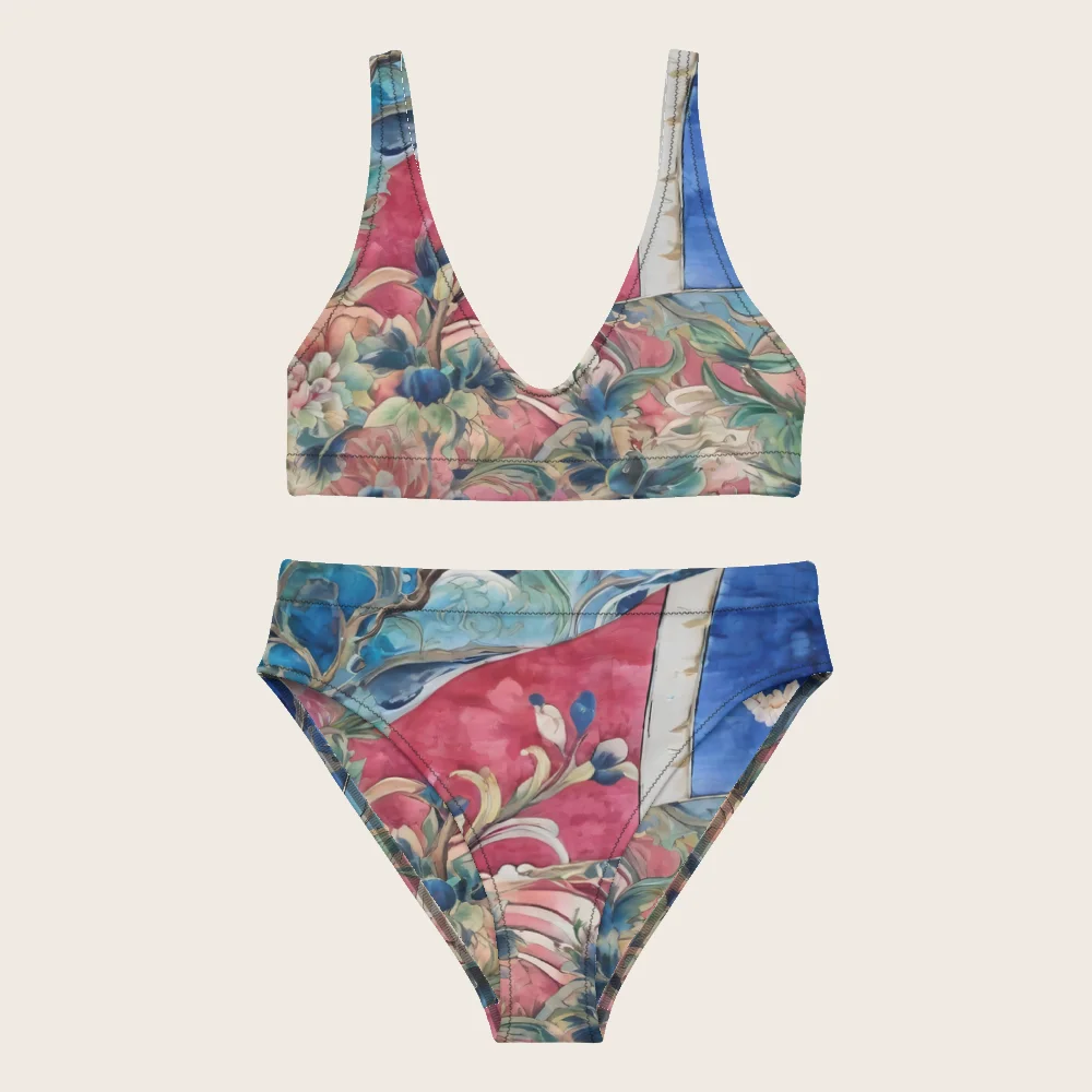 High-Waisted Bikini on model