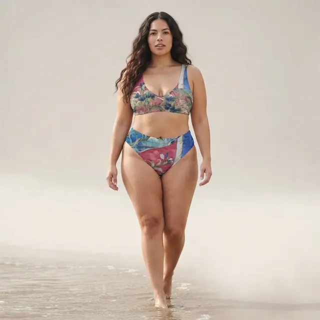 High-Waisted Bikini, one-of-one design DA376734