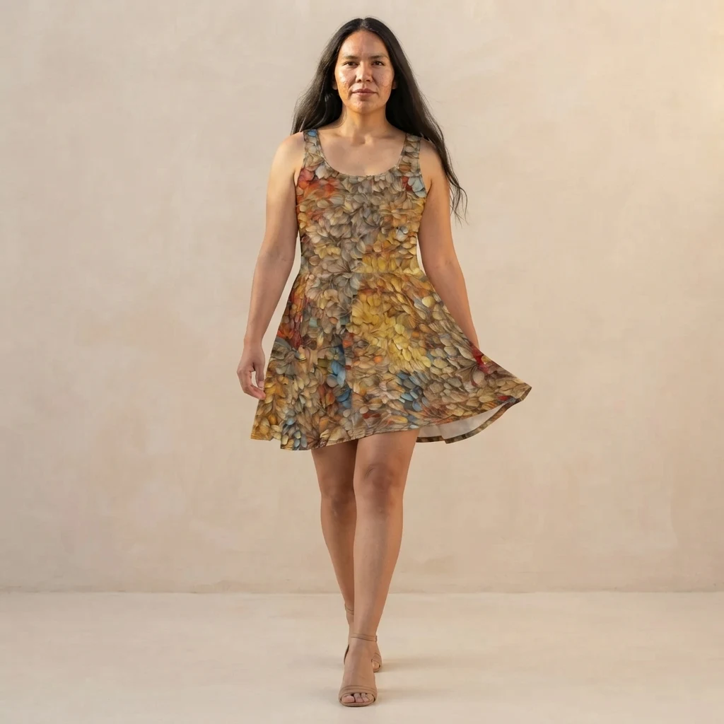 Skater Dress on model