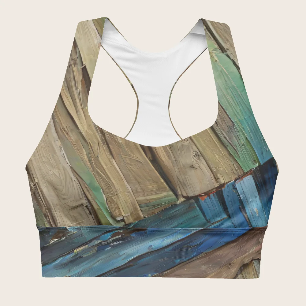 Longline Sports Bra on model