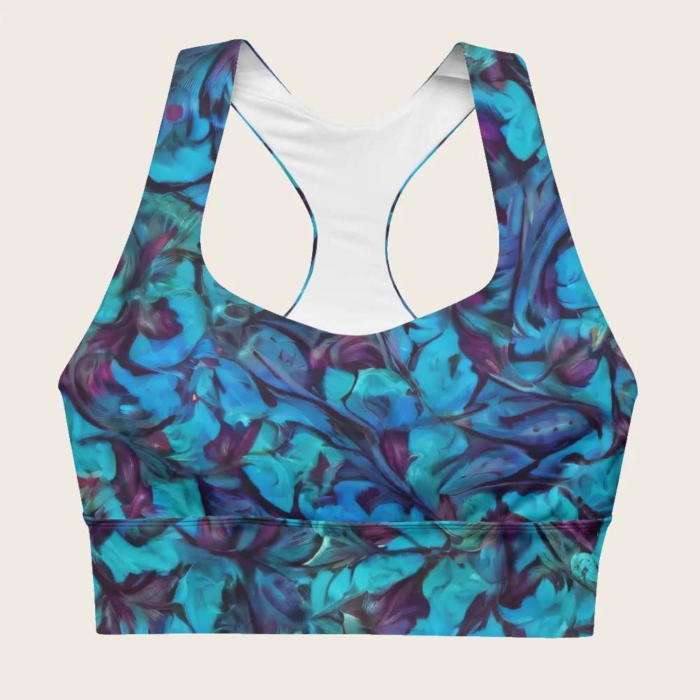 Longline Sports Bra on model
