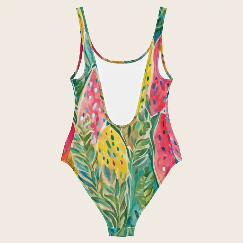 One-Piece Swimsuit on model