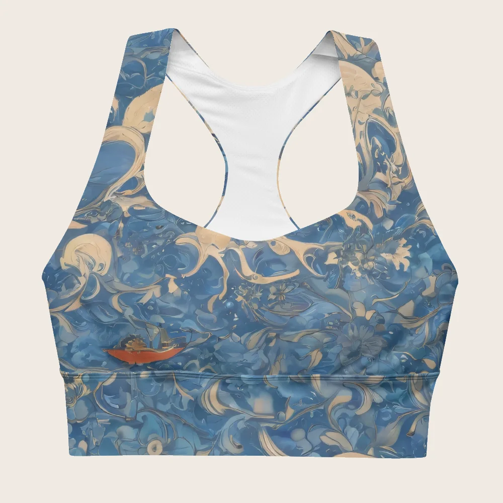 Longline Sports Bra on model