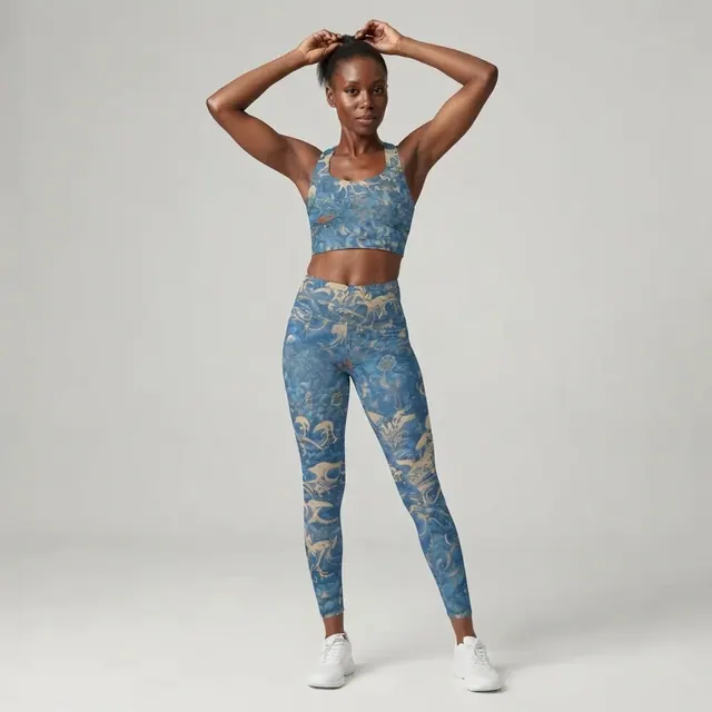 Longline Sports Bra, one-of-one design B42EA195