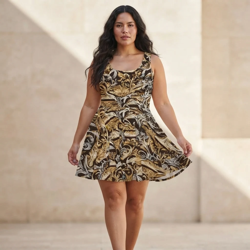 Skater Dress on model