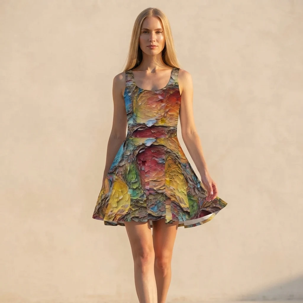 Skater Dress on model