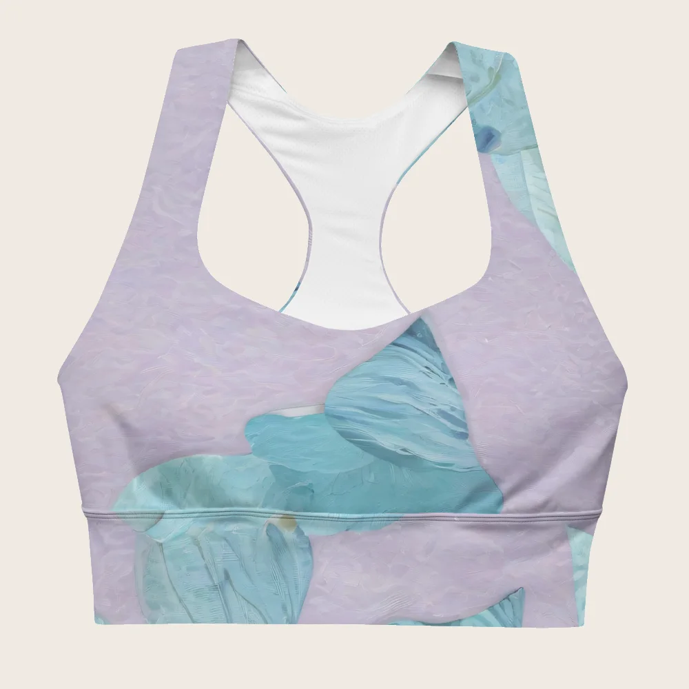 Longline Sports Bra on model